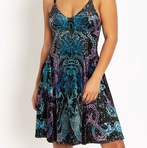 KALEIDOSCOPE MERMAID VELVET LONGLINE STRAPPY DRESS  out of stock MD